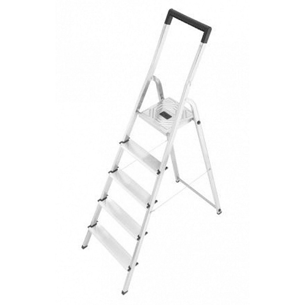 Hailo L40 Aluminium Huishoudtrap / Klustrap 5 Treden