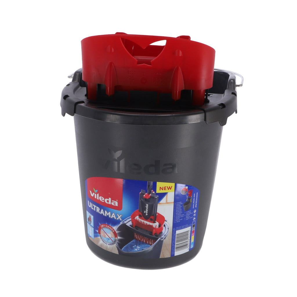 Vileda Ultramax Emmer Met Pers Zwart/Rood