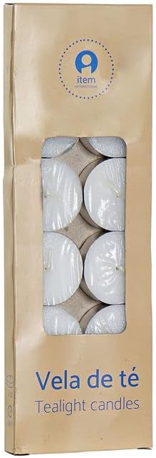 Lot de 12 bougies DKD Home Decor – 3,7 x 3,7 x 1,4 cm