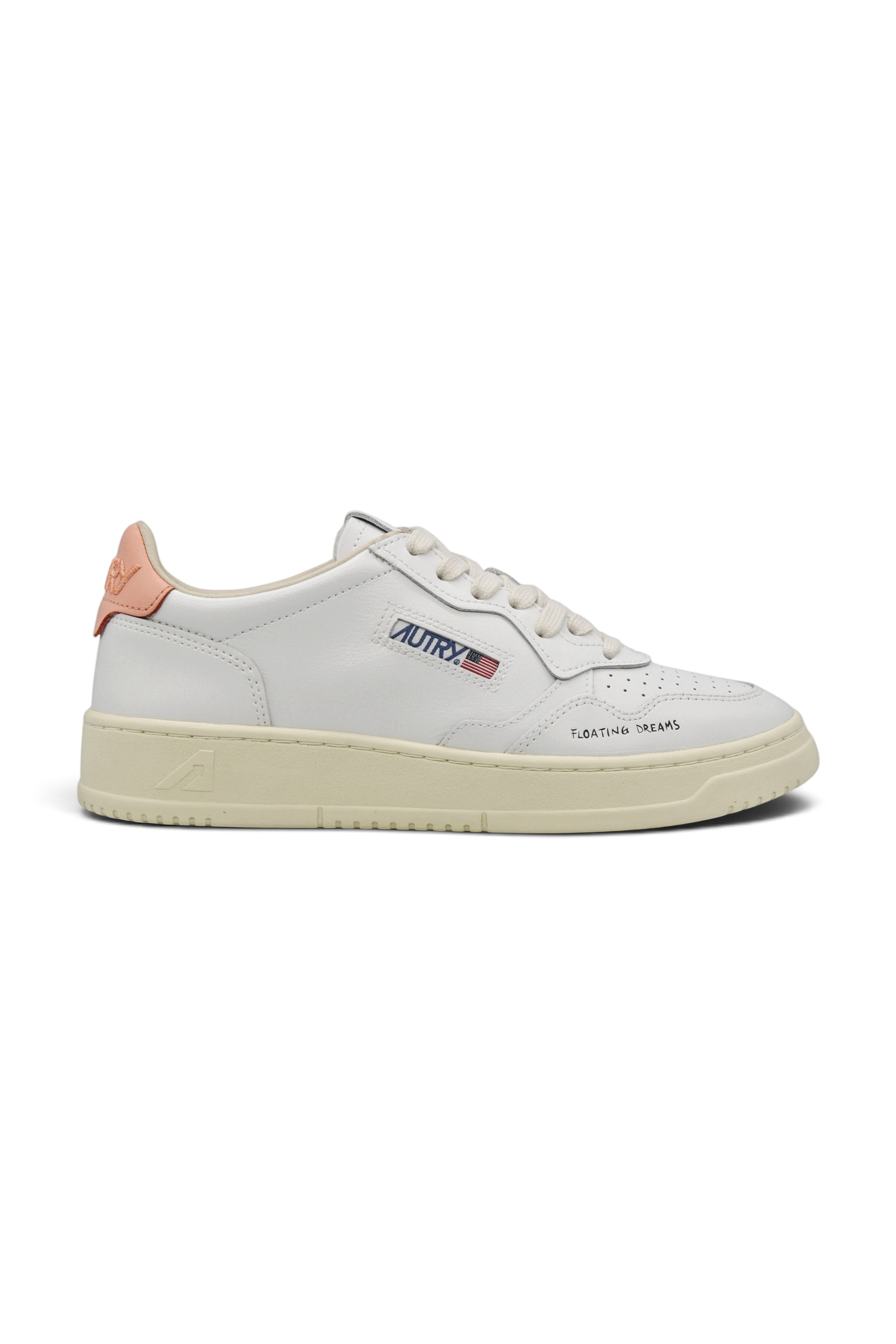 Autry Medalist Dl White Peach Pink (Women's)
