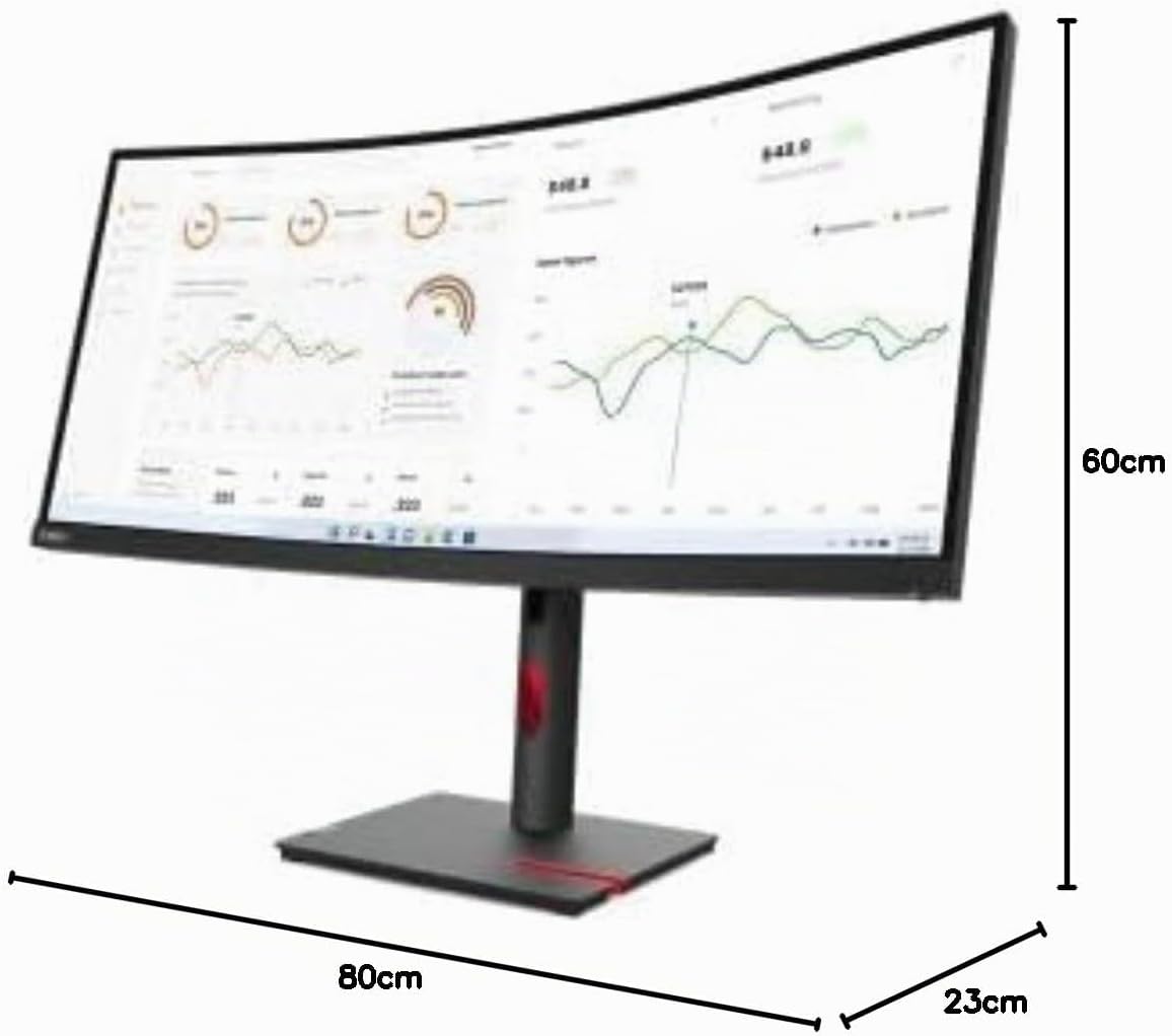 Lenovo ThinkVision T34w-30 Écran LED 34″ WQHD Noir