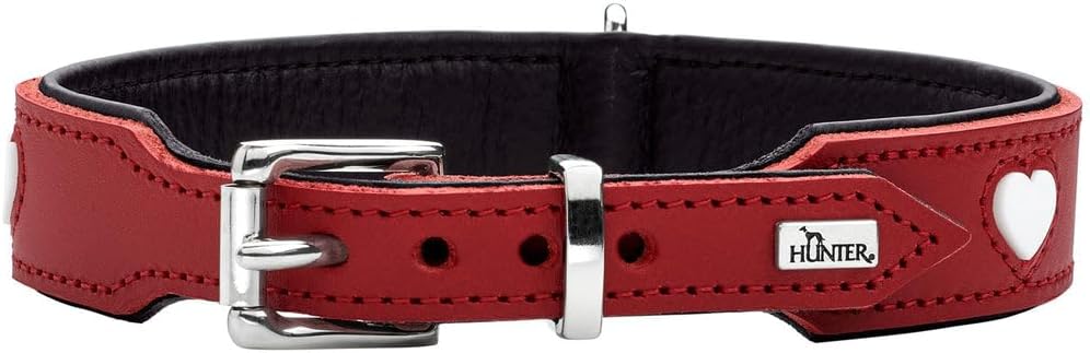 Collier Hunter Love, couleur rouge/noir, taille 50
