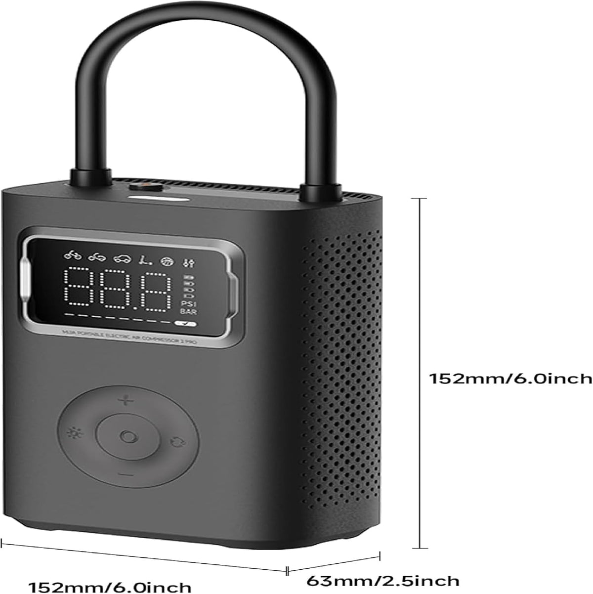 Xiaomi 2 – Compresseur d’air électrique portable sans fil 150 PSI