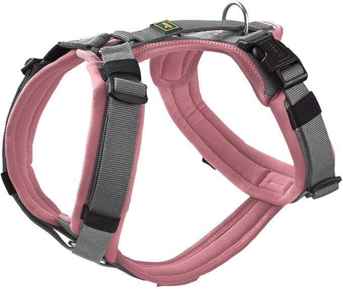 Hunter Maldon UP Harnais pour chien vieux rose et gris