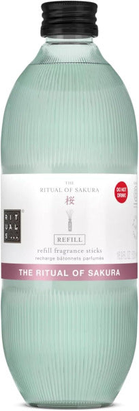 Rituals Diffuseur de Parfum - Recharge Sakura - Bâtons parfumés Fleur de Cerisier, Lait de Riz - Parfum d'intérieur renouvelable - 500 ML