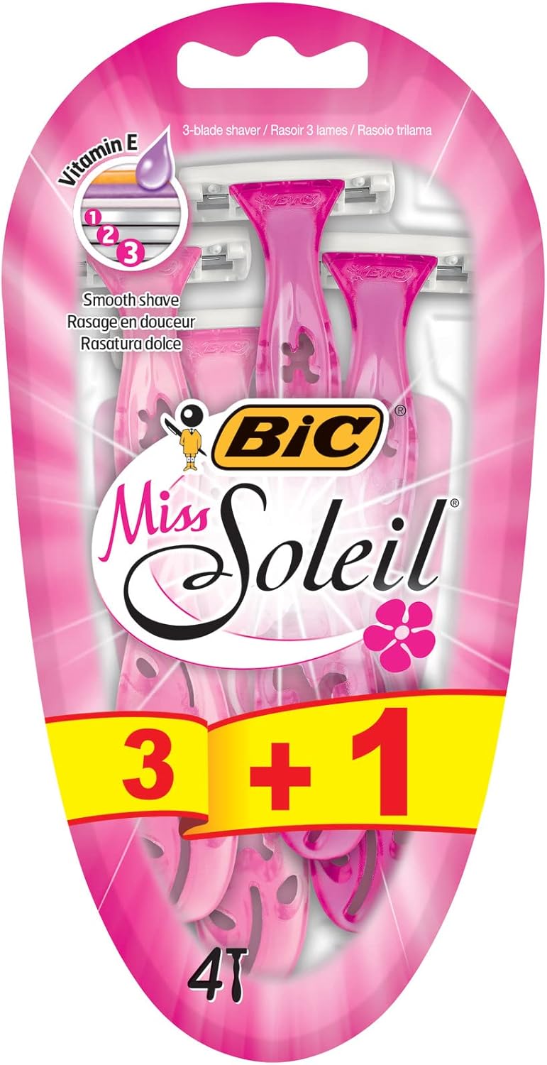 Maquina Desechable Bic Miss Soleil 3+1 Und