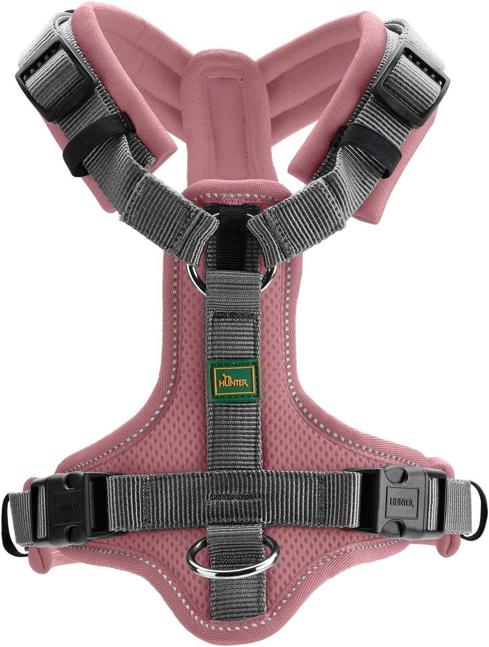 Hunter Maldon UP Harnais pour chien vieux rose et gris