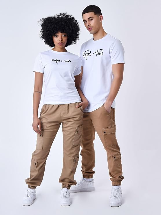 Project X Paris Cargo Multi-Poches avec Serrage élastique Beige Taille 40