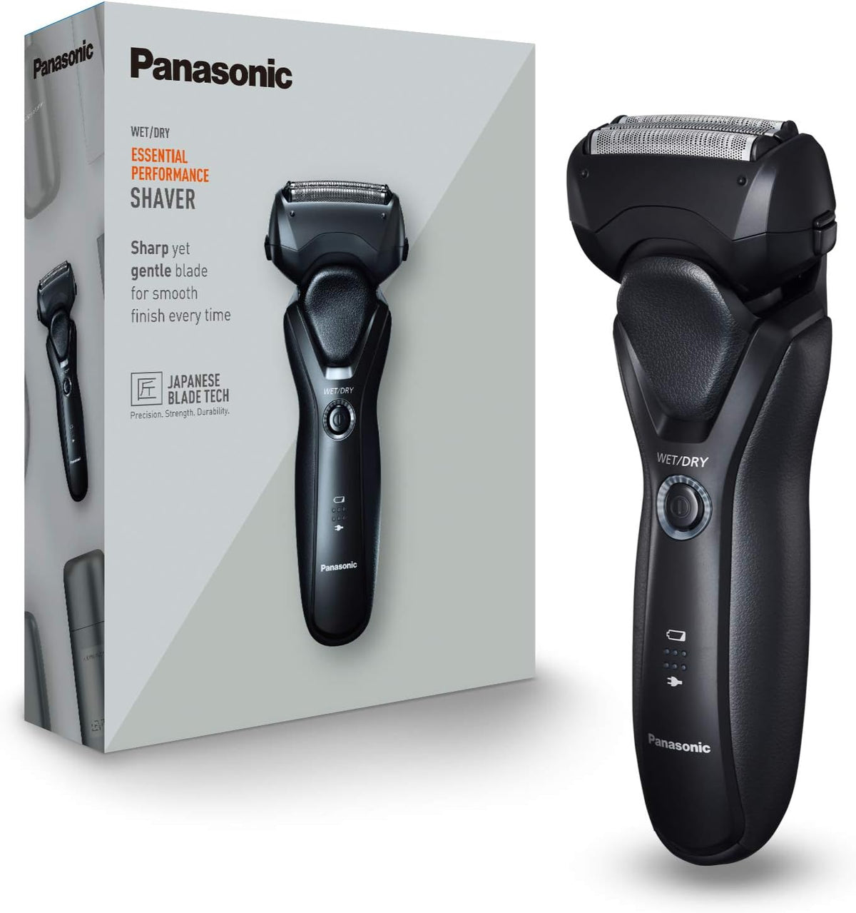 Rasoir électrique Panasonic Series 500 ES-RT37, 3 lames, Wet & Dry, noir