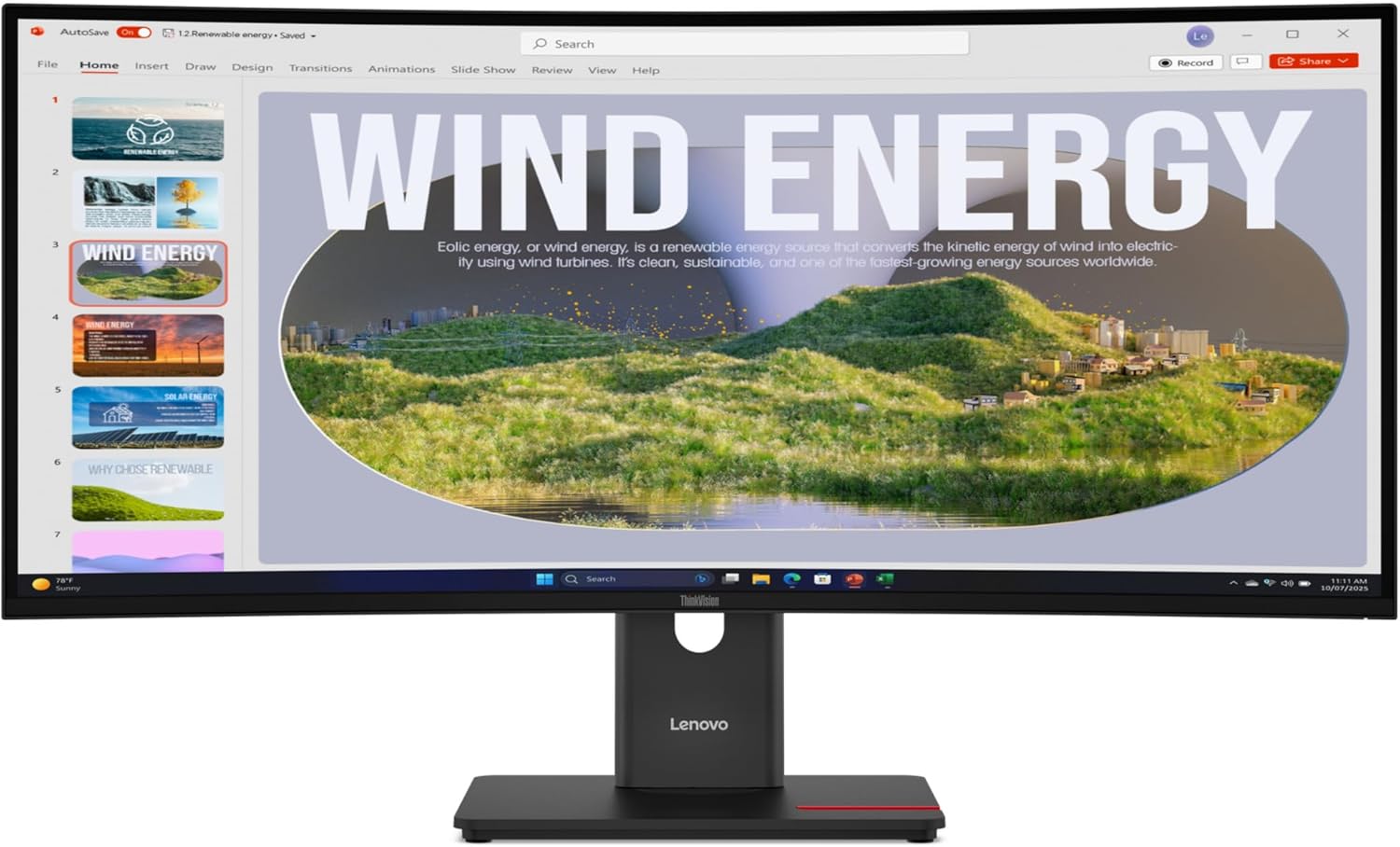 Lenovo ThinkVision T34WD-40 (34") WQHD HDMI/DP/USB-C/Doc