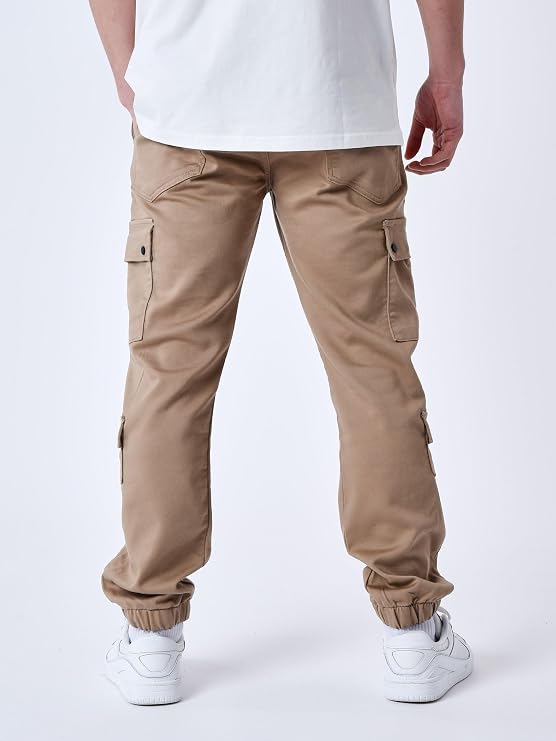 Project X Paris Cargo Multi-Poches avec Serrage élastique Beige Taille 40