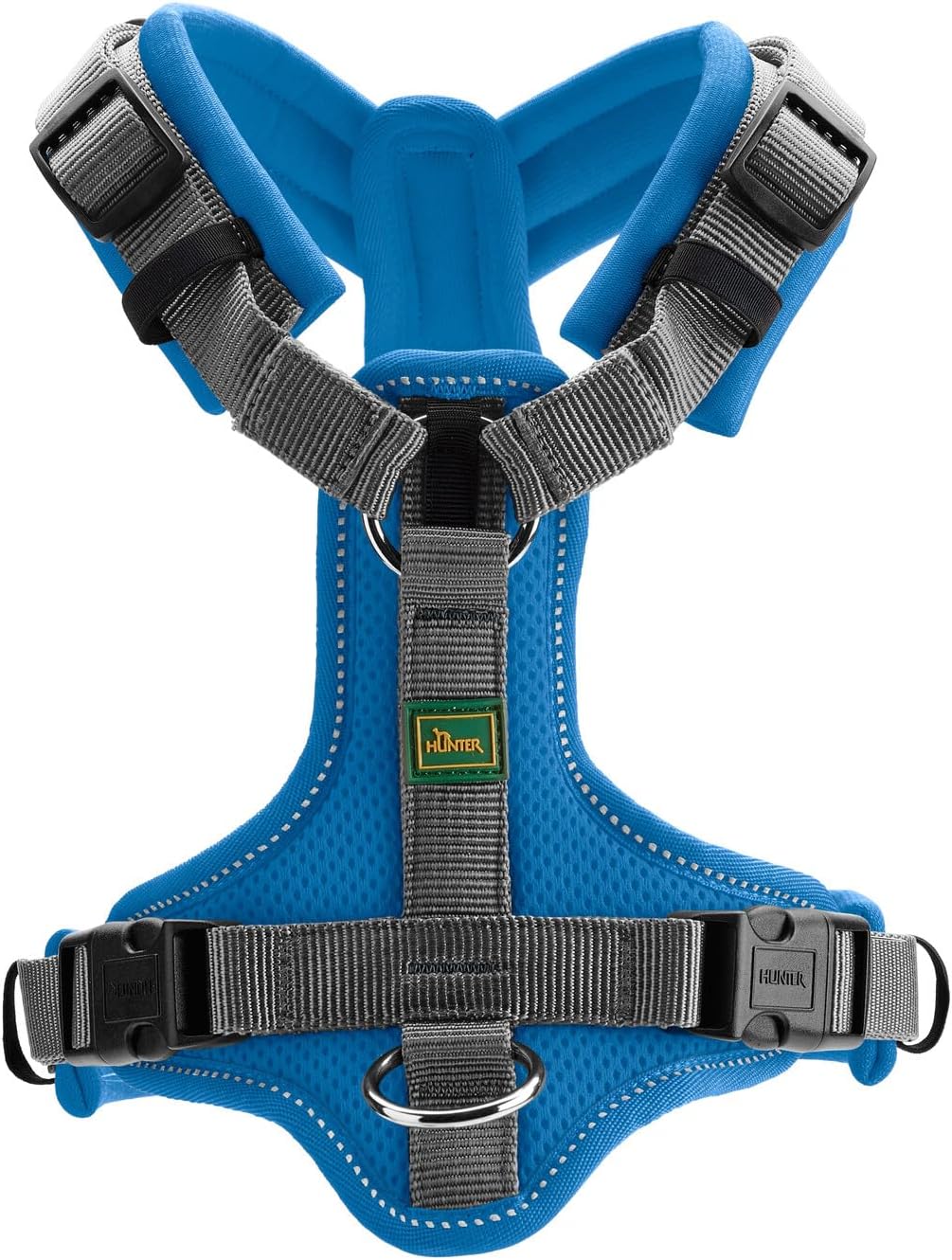 HUNTER Maldon – Harnais bleu/gris M-L