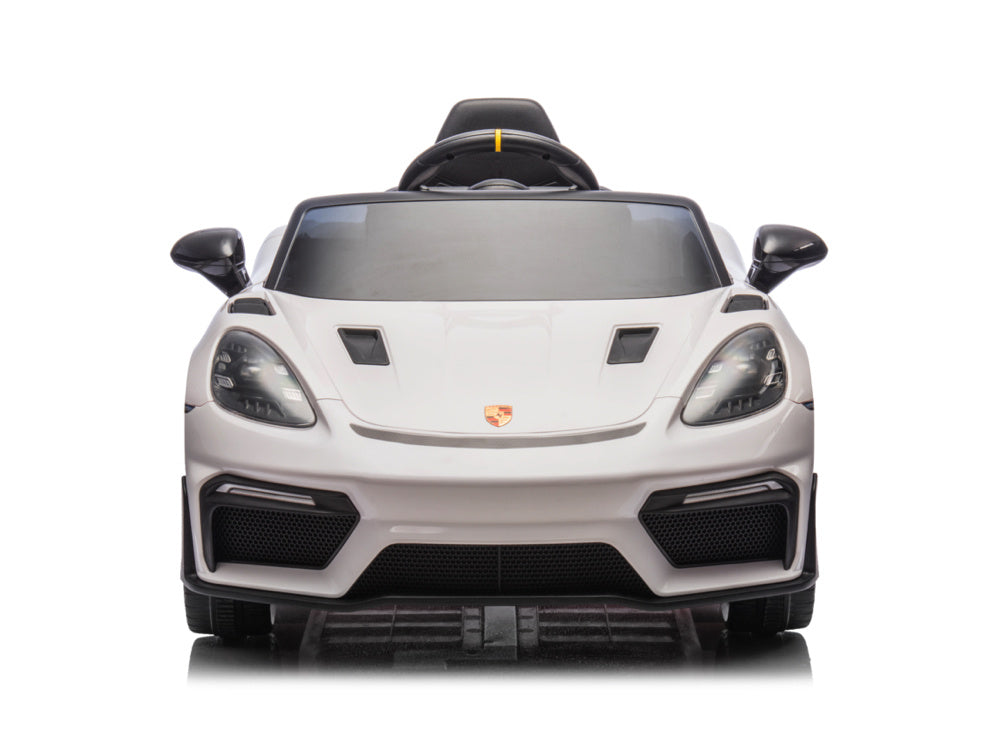 Porsche Spyder Rs, Voiture À Batterie Pour Enfants De 12 Volts, Pneus En Caoutchouc, Siège En Cuir Et Plus Encore !
