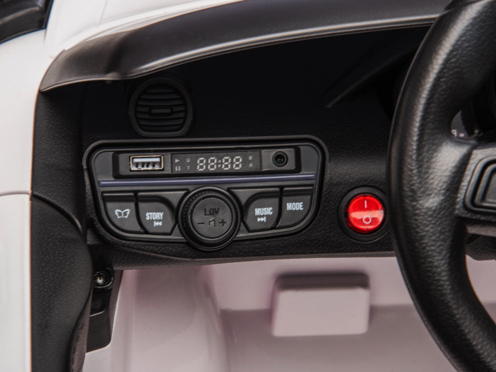 Porsche Spyder Rs, Voiture À Batterie Pour Enfants De 12 Volts, Pneus En Caoutchouc, Siège En Cuir Et Plus Encore !