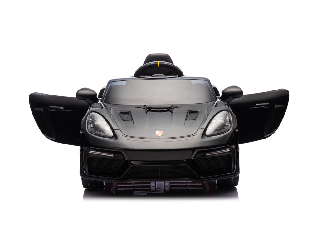 Porsche Spyder Rs, Voiture À Batterie Pour Enfants De 12 Volts, Pneus En Caoutchouc, Siège En Cuir Et Plus Encore !
