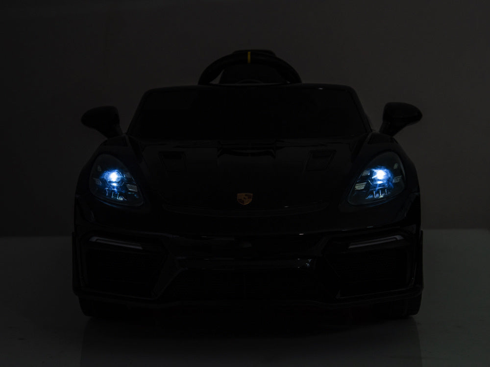 Porsche Spyder Rs, Voiture À Batterie Pour Enfants De 12 Volts, Pneus En Caoutchouc, Siège En Cuir Et Plus Encore !