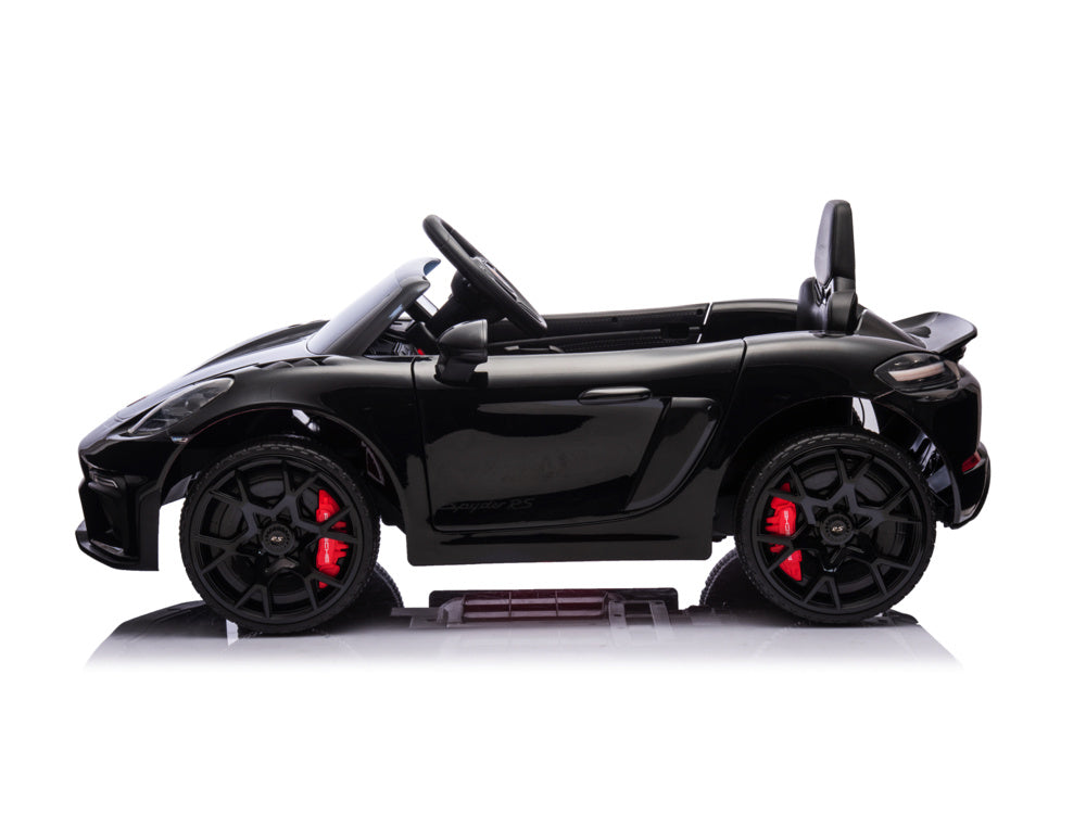 Porsche Spyder Rs, Voiture À Batterie Pour Enfants De 12 Volts, Pneus En Caoutchouc, Siège En Cuir Et Plus Encore !