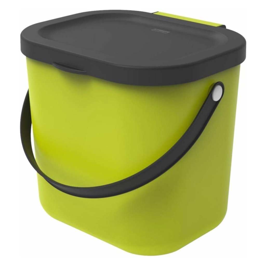 Rotho Albula Bio Afvalbakje 23.5X20X20.8 Cm 6L Lime Groen