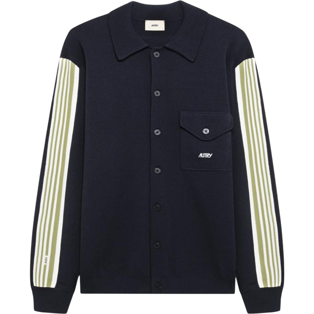 Autry Knitted Viscose Shirt Jacket Man