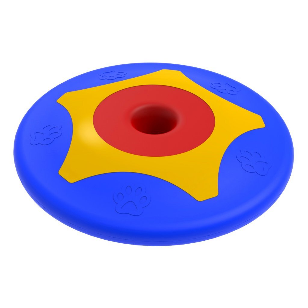 Bama Pet Trotto Disk Hondenspeelgoed 24.5X4.5 Cm Blauw/Geel/Rood
