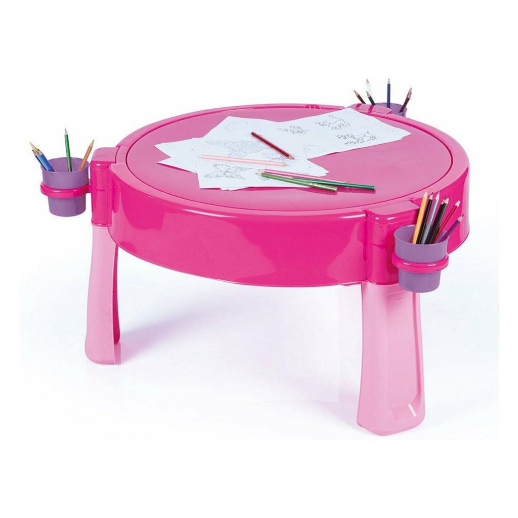 Dolu 2-In-1 Watertafel &Amp; Zandtafel Met Accessoires Roze 98X98X77Cm