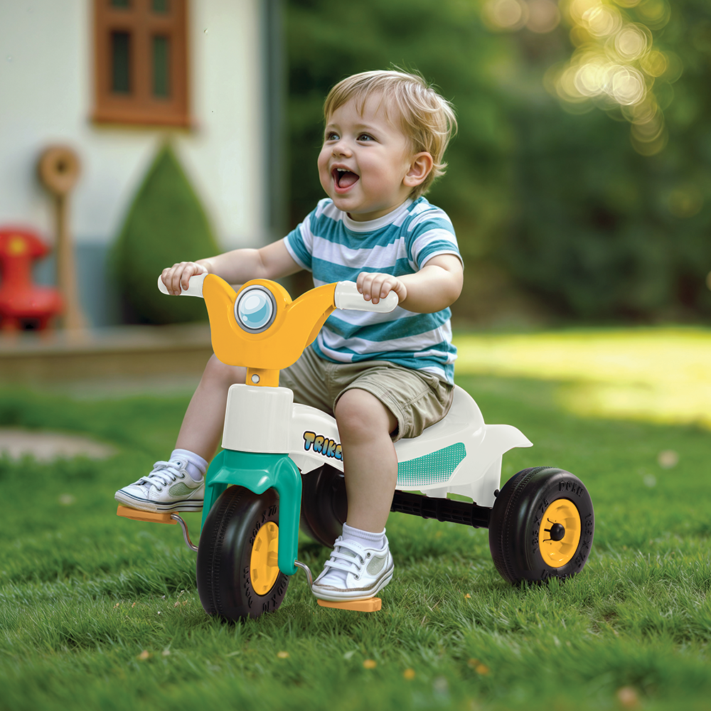 Dolu Trike Driewieler Wit/Blauw/Geel 49X42X60Cm