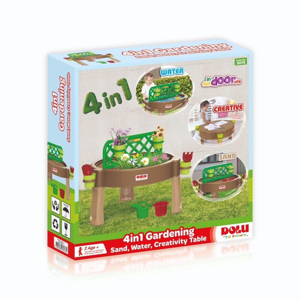 Dolu 4-In1 Tuin/Water/Speeltafel 98X98X65Cm