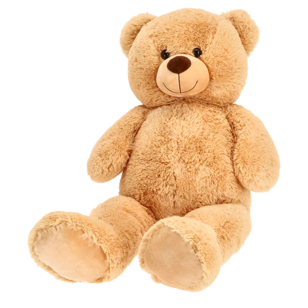 Pluchiez Knuffel Beer Zittend 100 Cm Lichtbruin