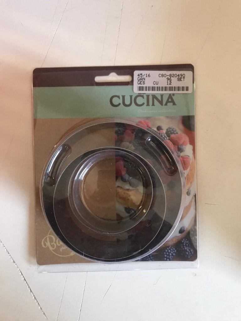 La Cucina Bakringen Rvs Vierkant + Rond 6/8/10X4Cm