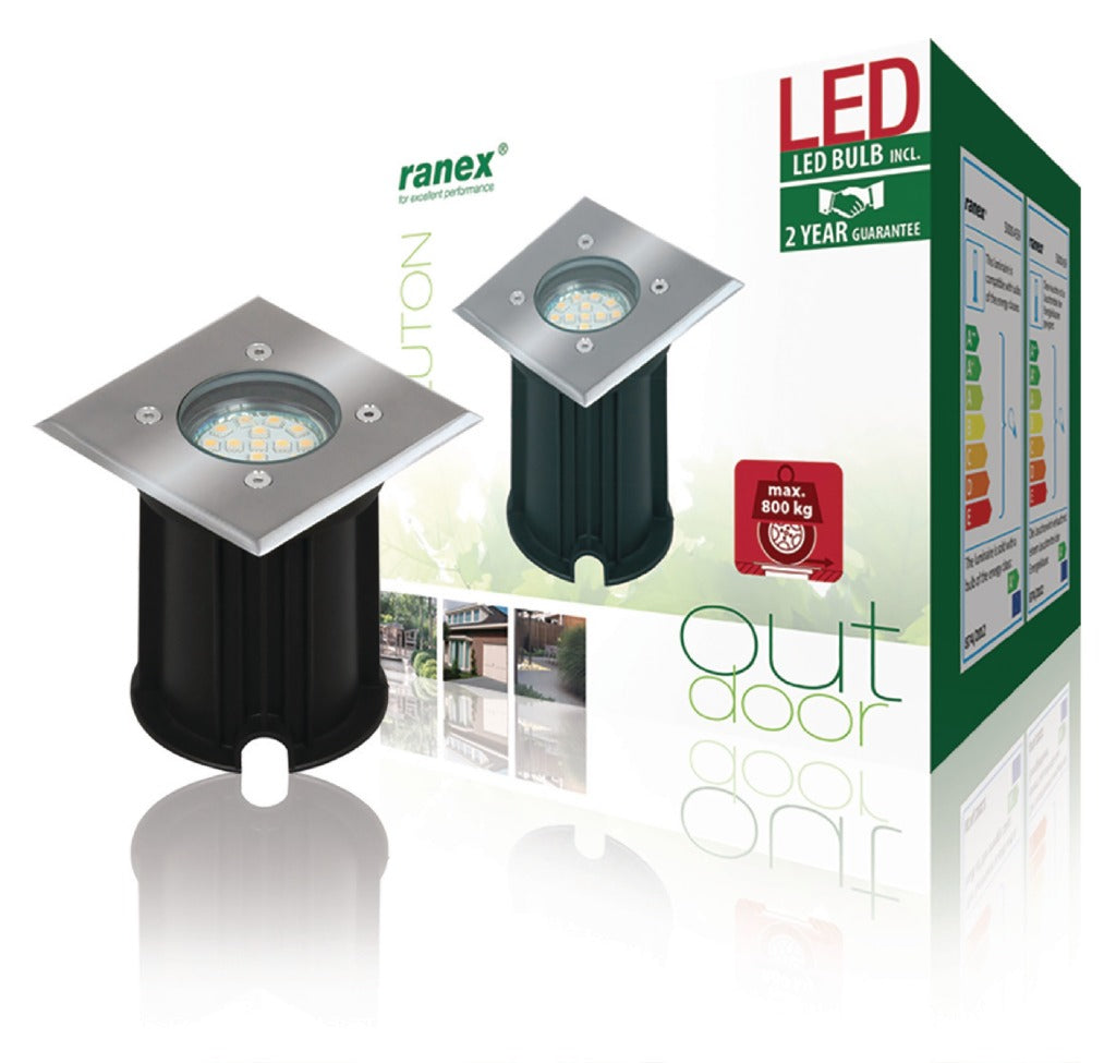 Ranex Ra-0158620 Led Grond Spot 3 W 230 Lm 3000 K