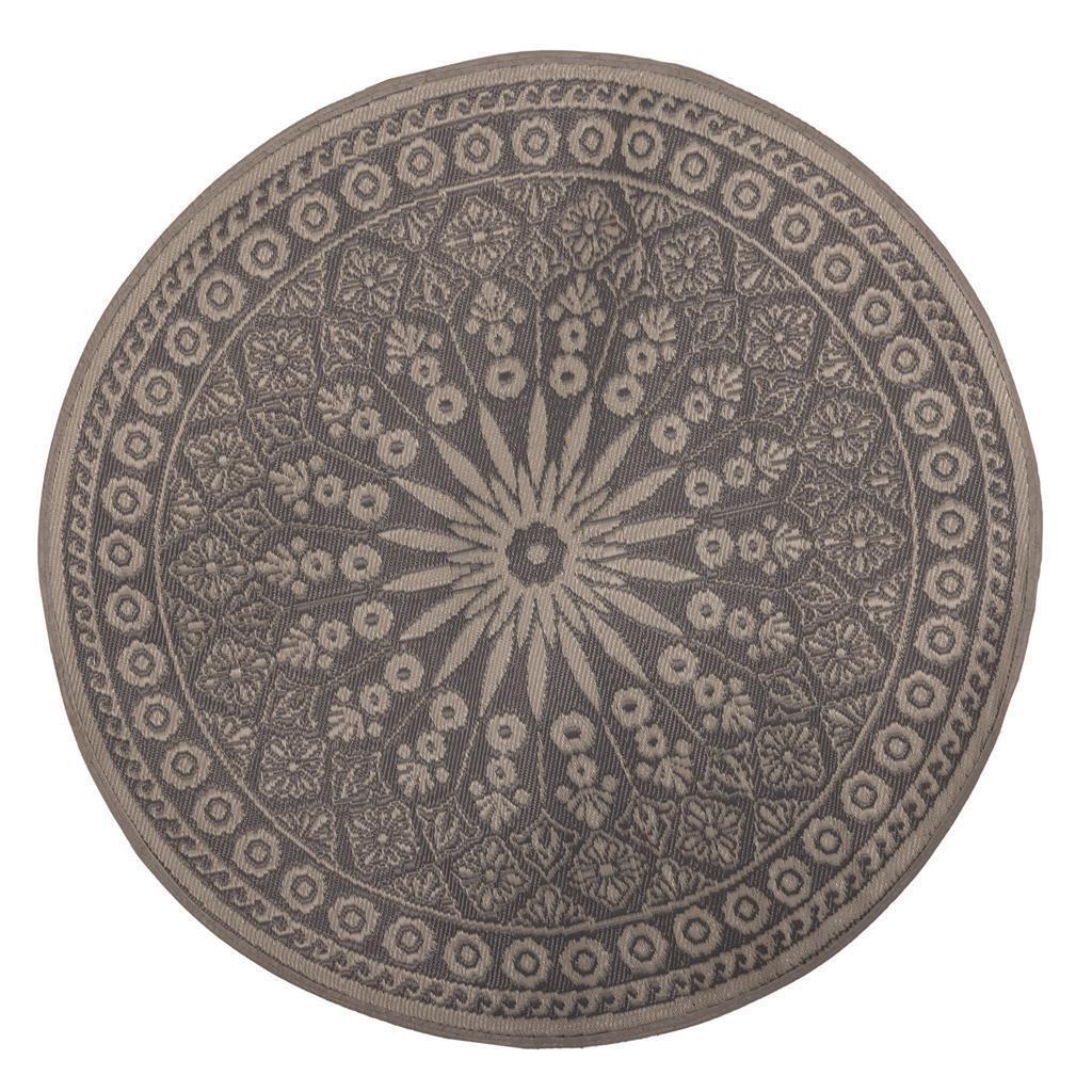 Esschert Design Tuintapijt Grijs Rond 170 Cm