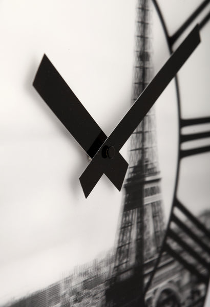 Nextime Ne-3004 Wandklok Dia. 39 Cm, Plastic, 3D, Grijs, 'La Ville'