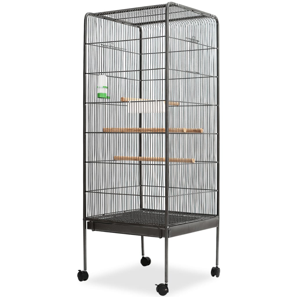 Cage À Oiseaux 54 X 54 X 146 Cm Acier