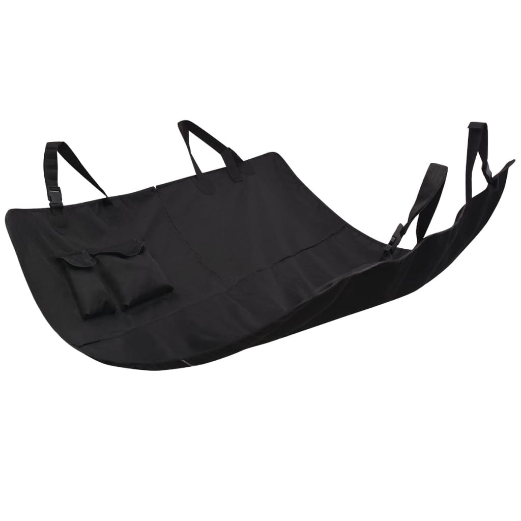 Housse De Siège Auto Pour Animaux 148 X 142 Cm Noir