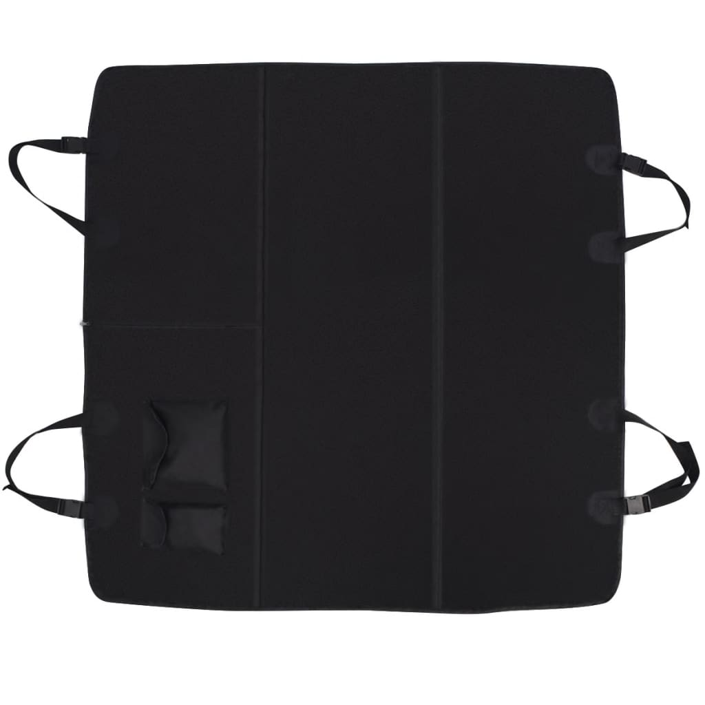 Housse De Siège Auto Pour Animaux 148 X 142 Cm Noir