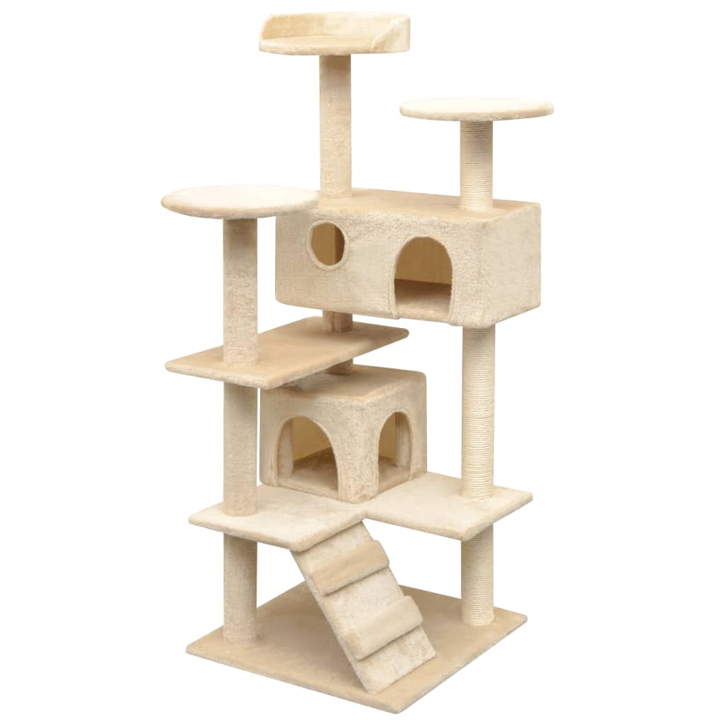 Arbre À Chat Avec Griffoirs En Sisal 125 Cm