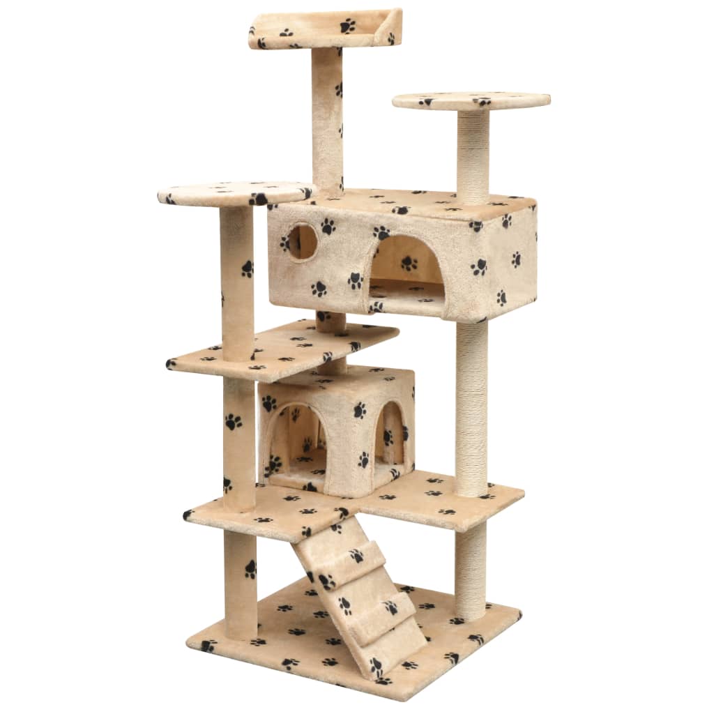 Arbre À Chat Avec Griffoirs En Sisal 125 Cm