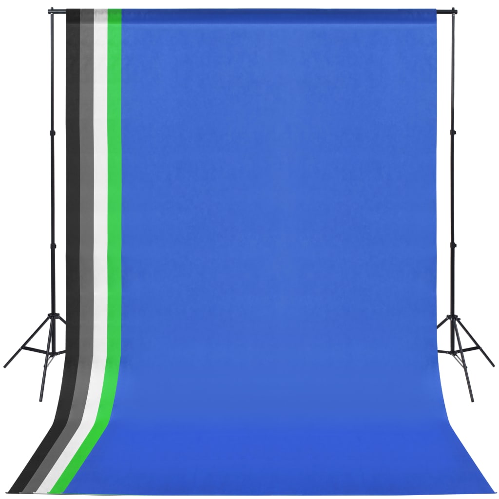 Kit De Studio Avec 5 Toiles De Fond Colorées Et Cadre Réglable