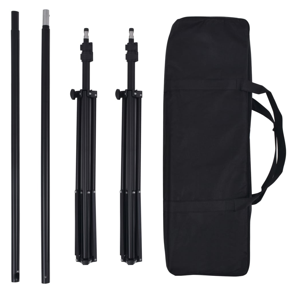 Kit De Studio Avec 5 Toiles De Fond Colorées Et Cadre Réglable