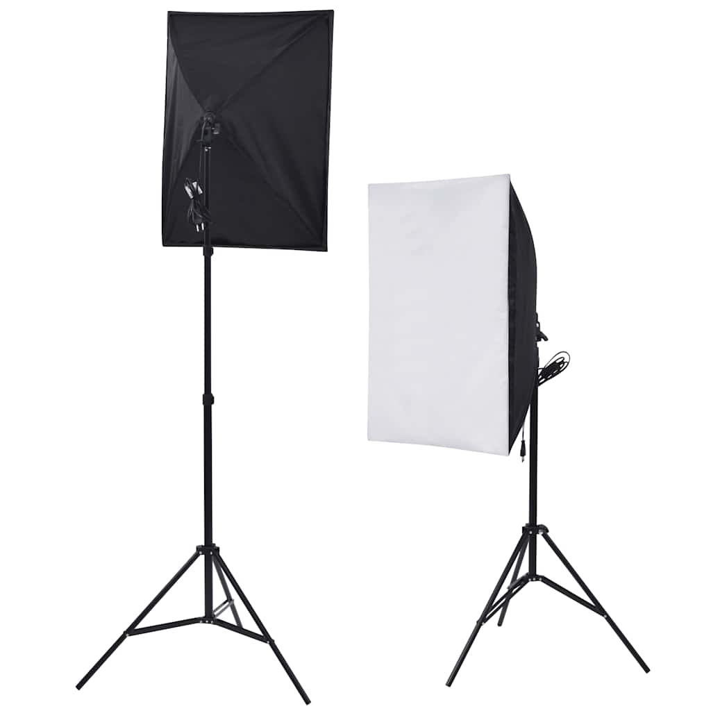 Kit De Studio 5 Toiles De Fond Colorées Et 2 Boîtes À Lumière