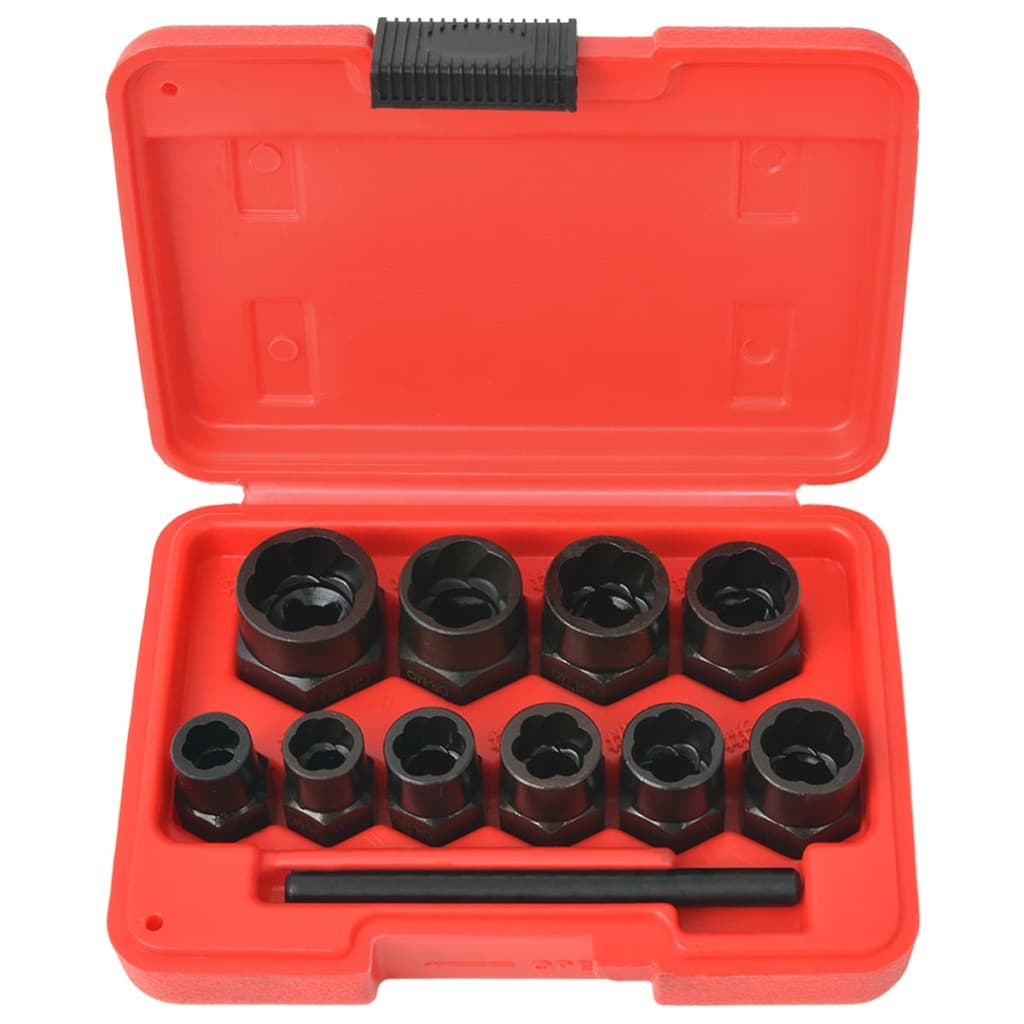 Kit D'extracteur De Boulons/D'écrous Endommagés Acier 11 Pcs