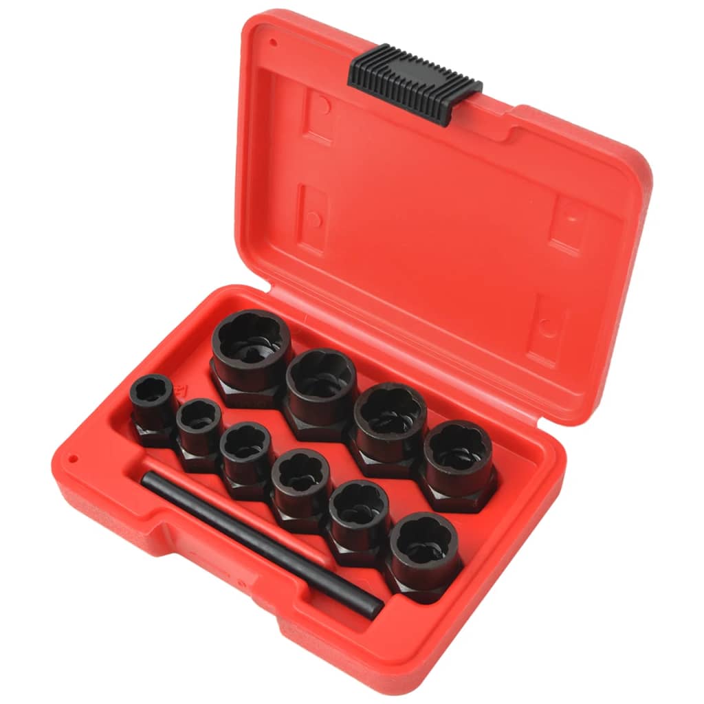 Kit D'extracteur De Boulons/D'écrous Endommagés Acier 11 Pcs