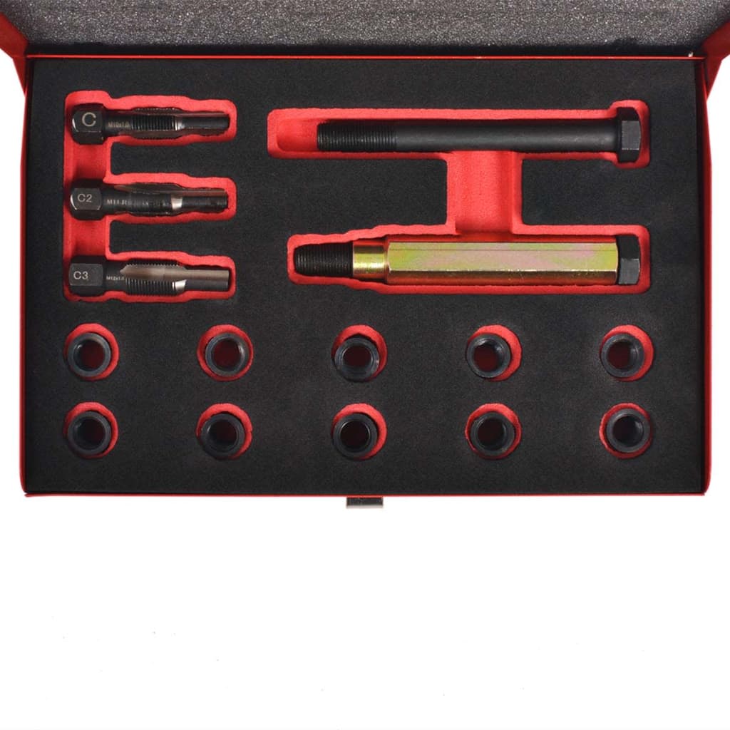 Kit Réparation Filetage Bougie De Préchauffage 15 Pcs M10X1,0Mm