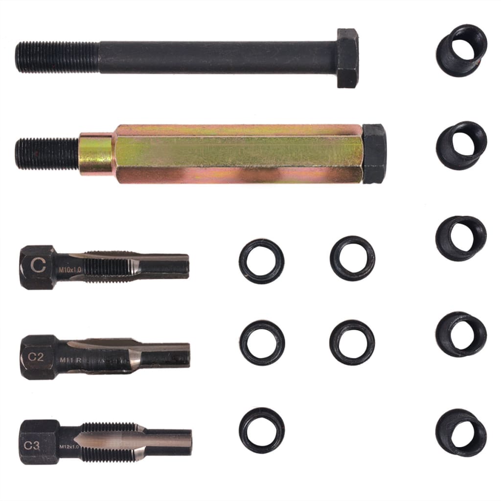 Kit Réparation Filetage Bougie De Préchauffage 15 Pcs M10X1,0Mm