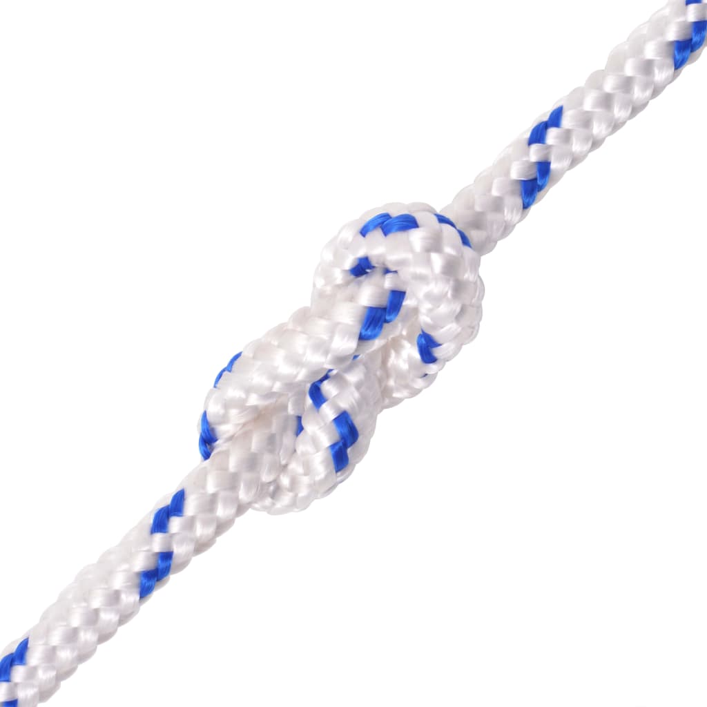 Corde De Bateau Polypropylène Blanc Blanc Et Bleu