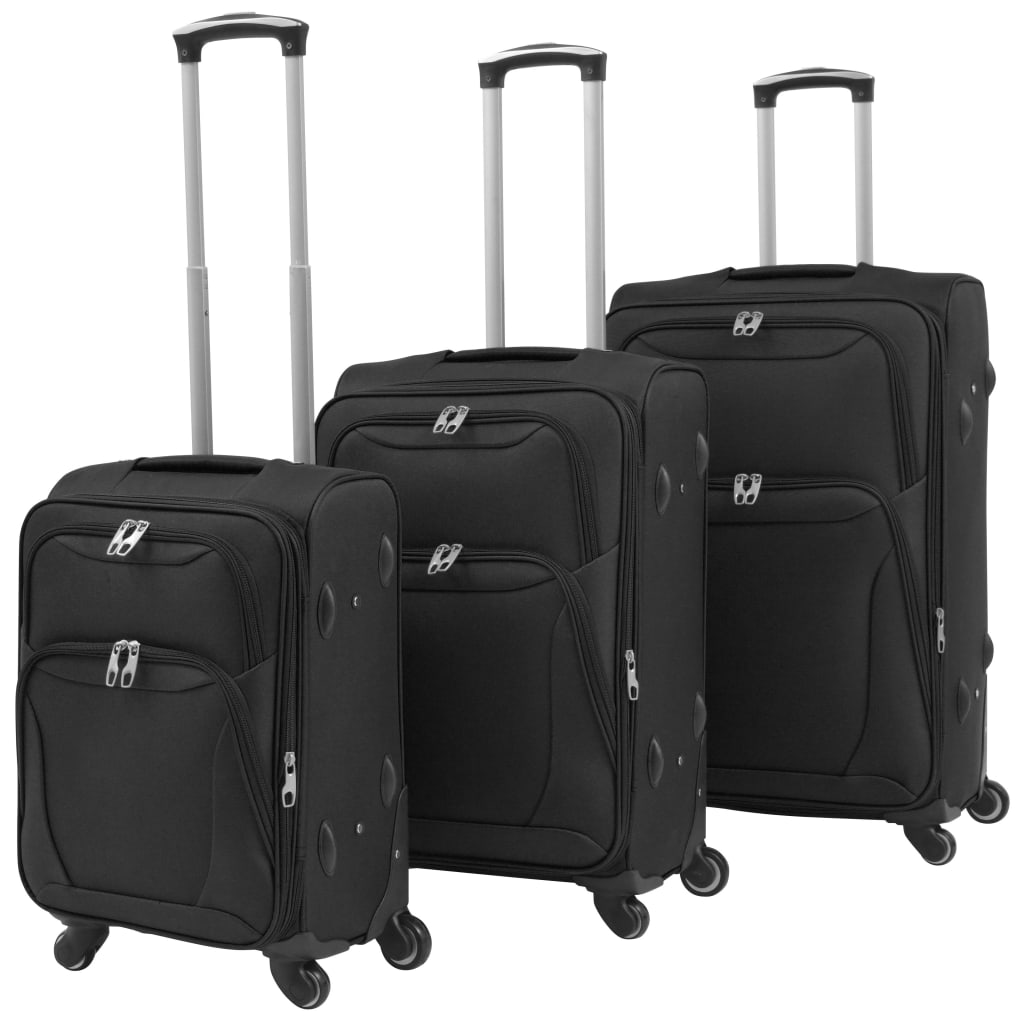 Ensemble De Valises Souples 3 Pcs