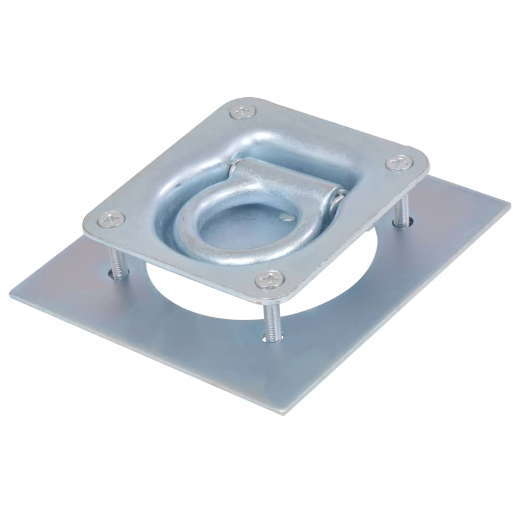 Anneau D'arrimage Pour Remorque 6 Pcs Acier Galvanisé 2000 Kg