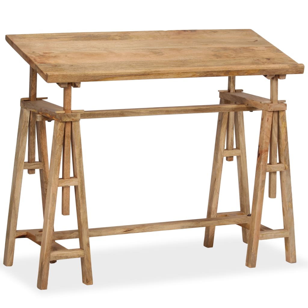 Table À Dessin Bois De Manguier Massif 116 X 50 X 76 Cm