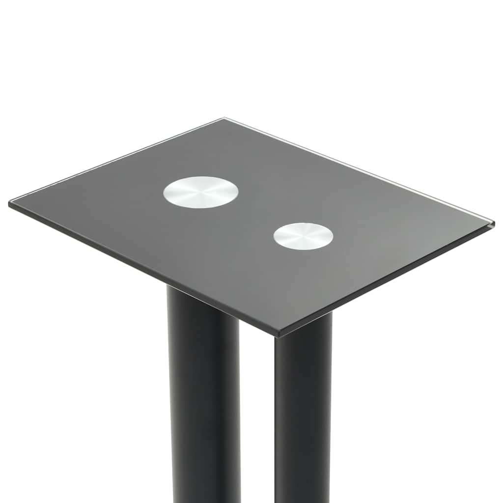 Support Haut-Parleur 2Pc Verre Trempé Design 2 Colonnes