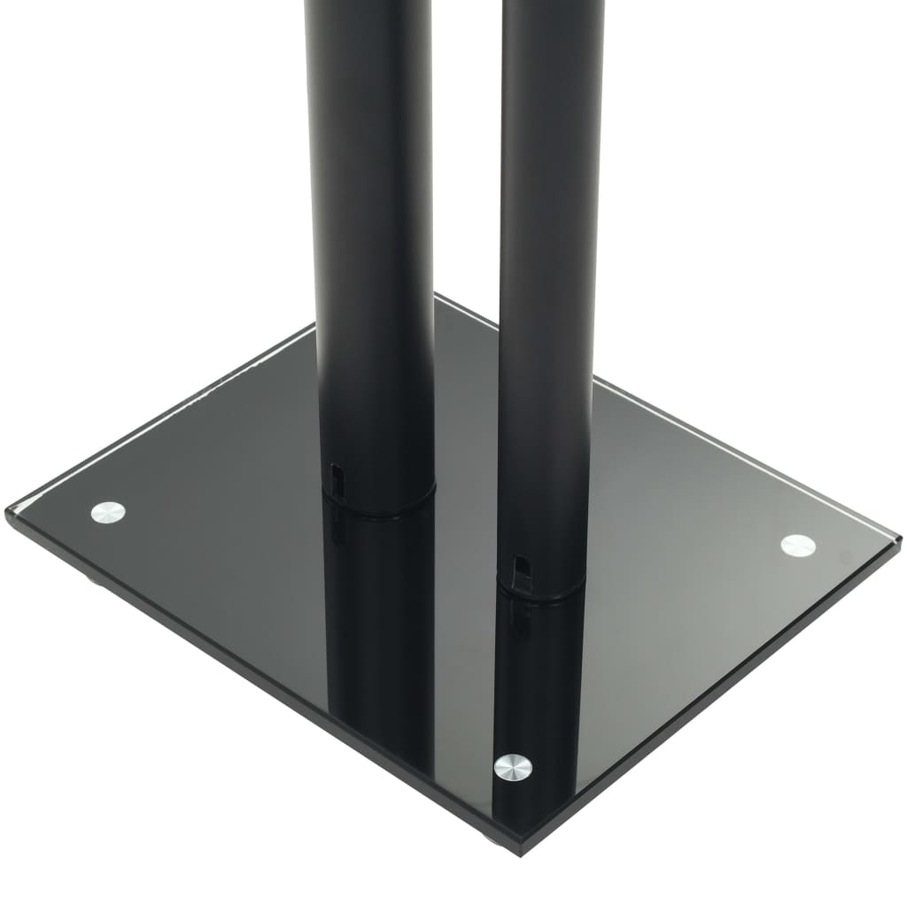Support Haut-Parleur 2Pc Verre Trempé Design 2 Colonnes